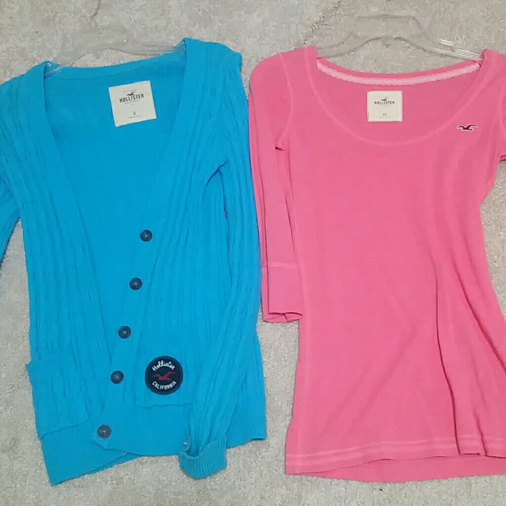 Hollister sweather & Abercrombie tshirt